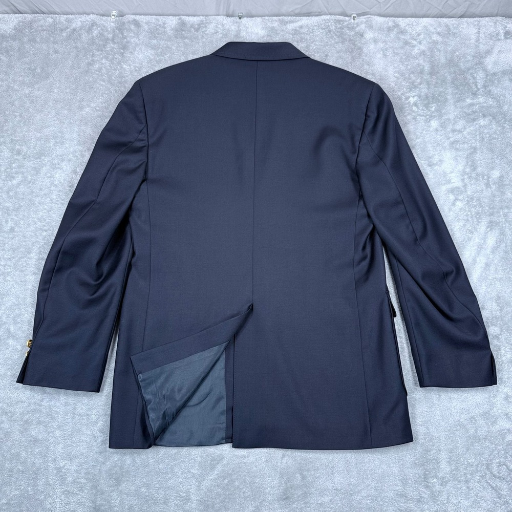 Brooks Brothers Loro Piana Blazer Jacket Boys 18 Navy 3 Button Suit Coat Uniform - Picture 2 of 9